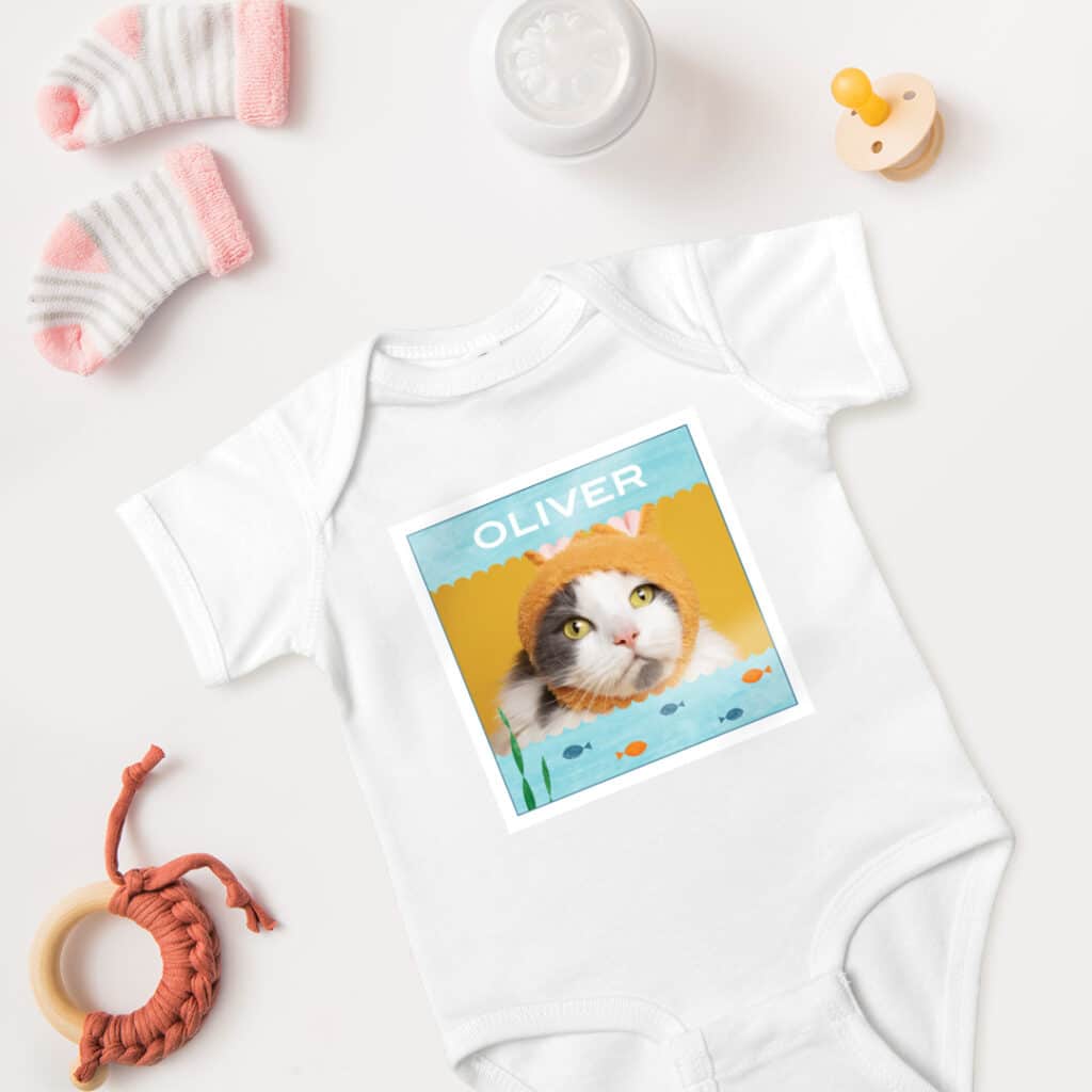 Add a picture of your pet onto a piece of clothing as a gift.