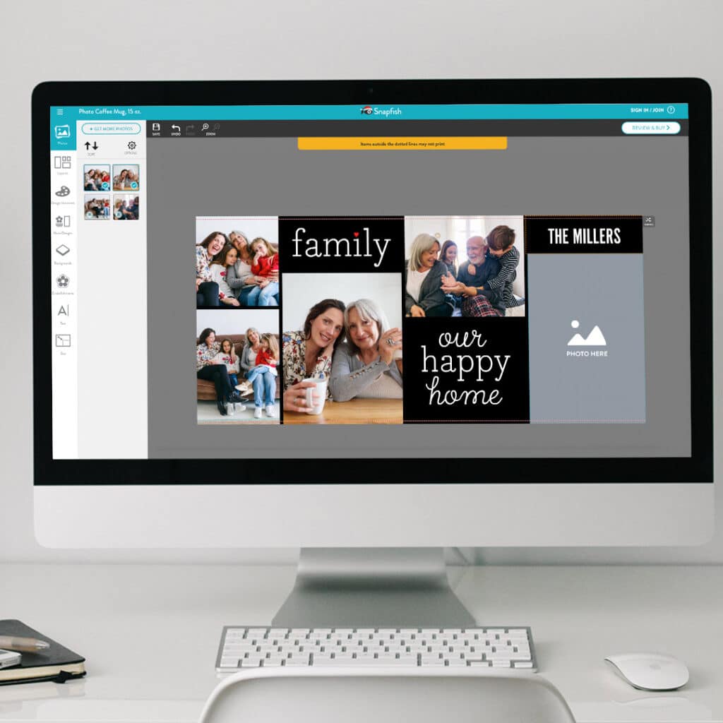 Create custom gifts in minutes with Snapfish easy to use create tools