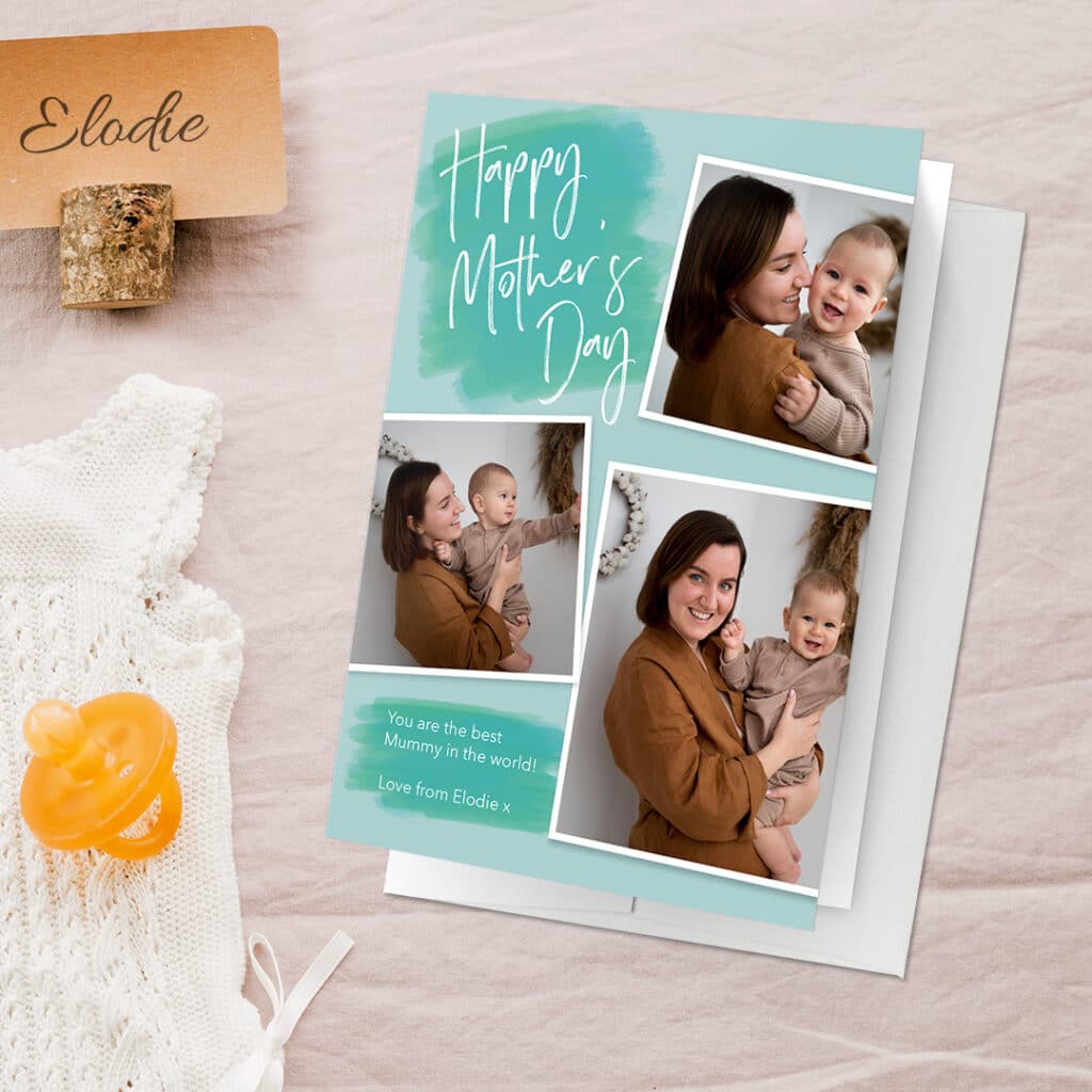 add photos to custom Mother's Day card designs and print with Snapfish