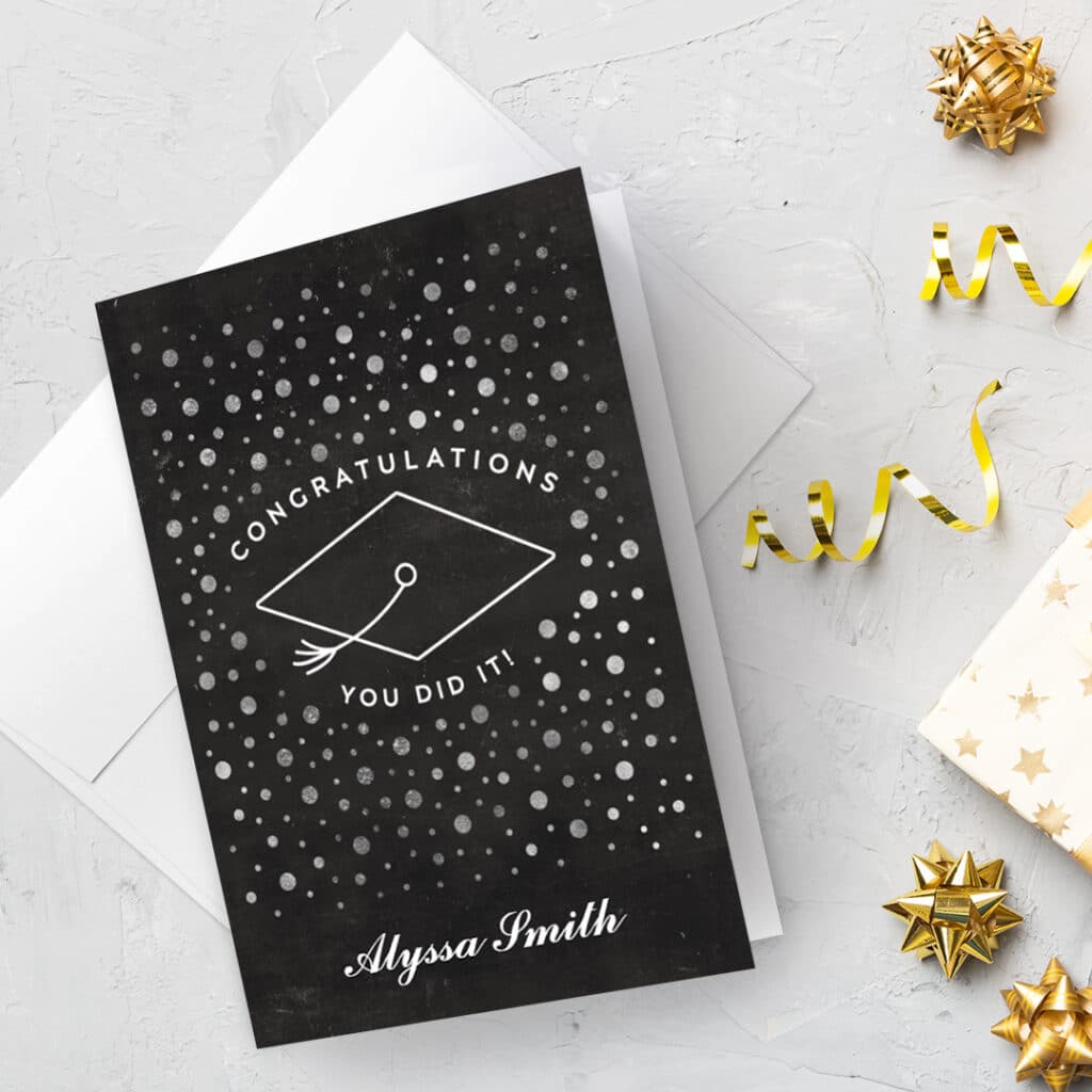 Print Custom Graduation Congratulations Cards With Photos At Snapfish - like this You Did It Cap design