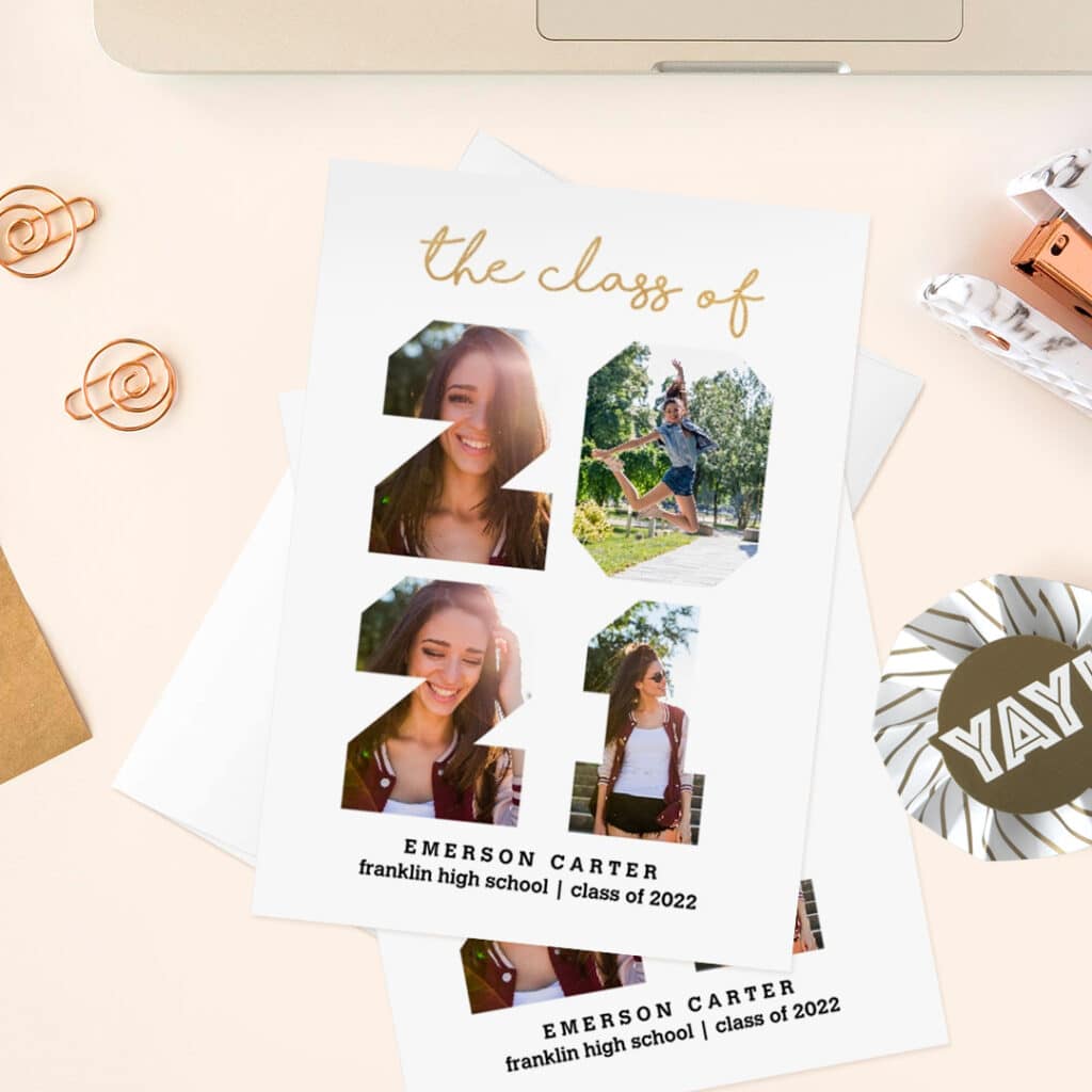 Create beautiful one-of-a-kind Graduate announcements printed thru Snapfish with favorite pictures and custom text.