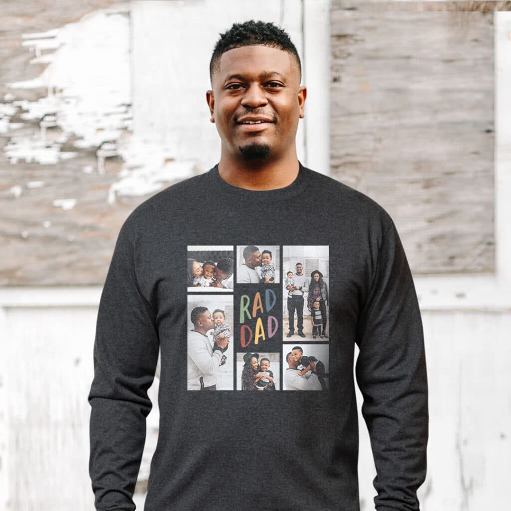 Adult long sleeve gray shirt