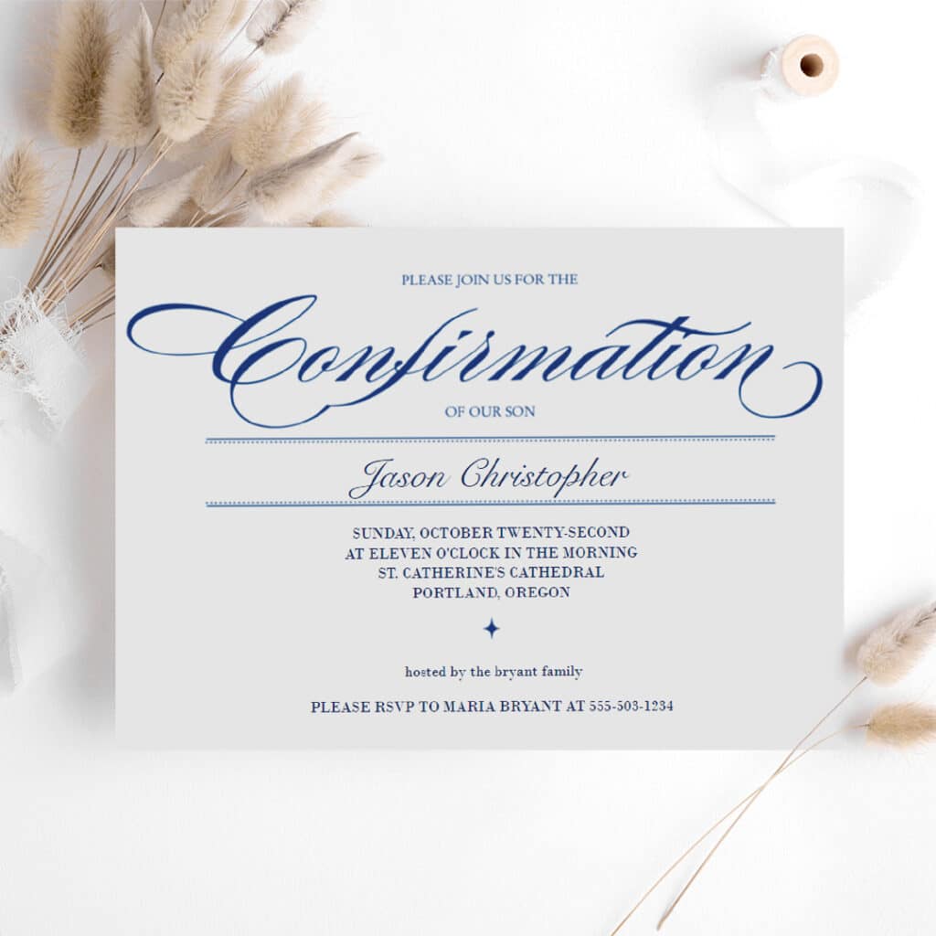 Custom Confirmation Card Designs