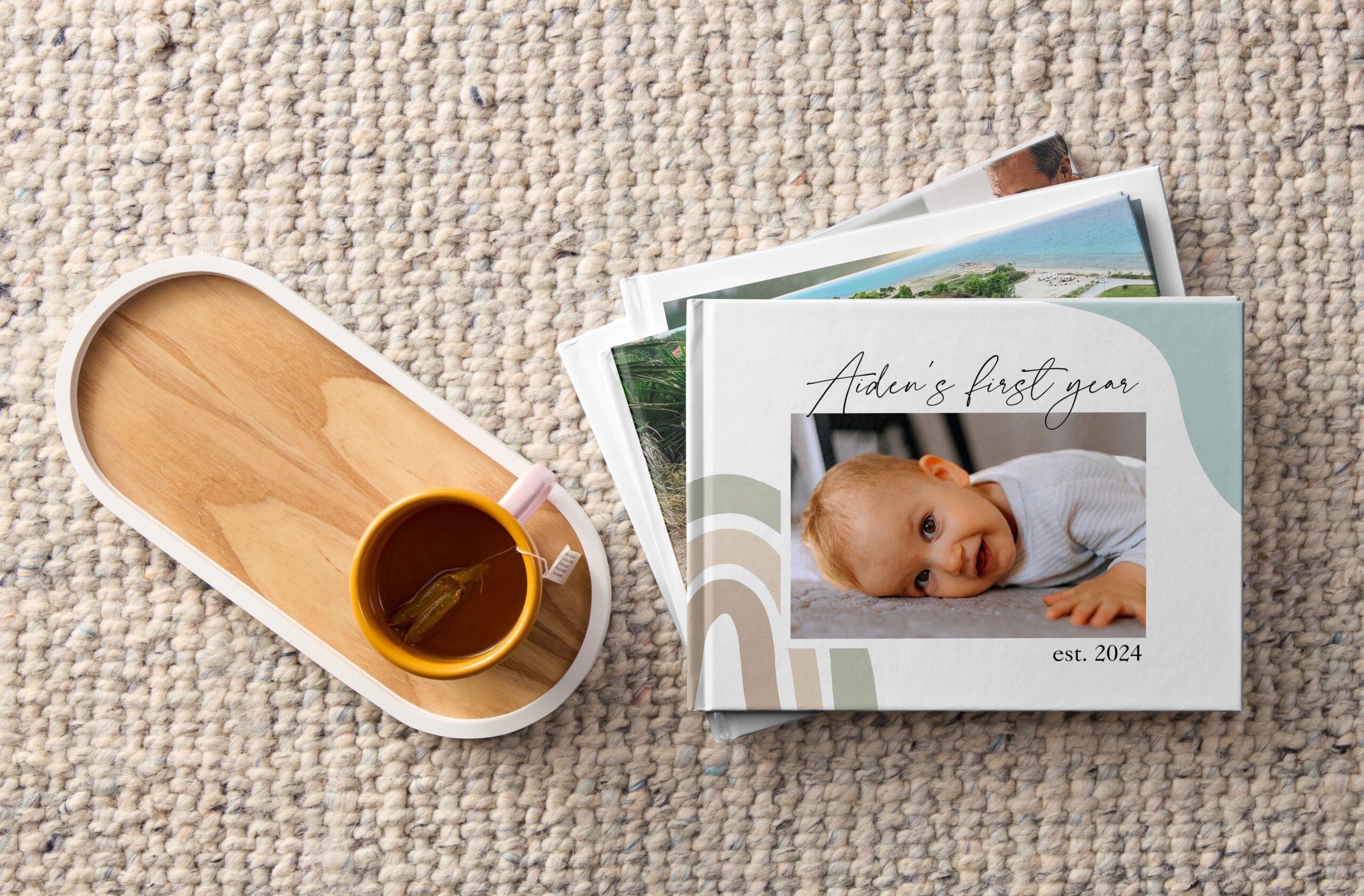 baby's first year photo book