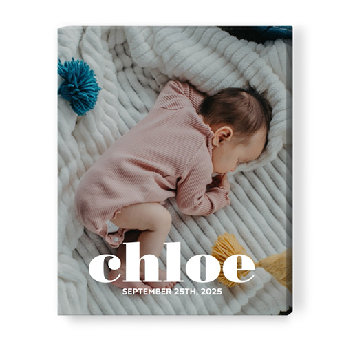 baby canvas print