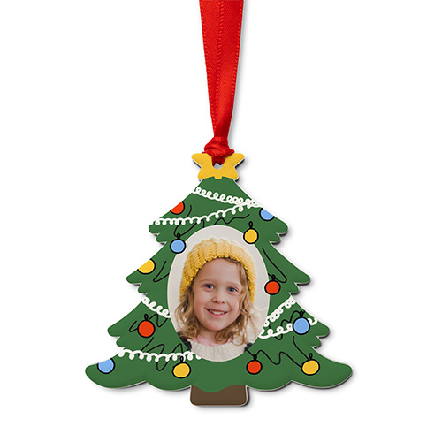 personalized christmas tree ornament