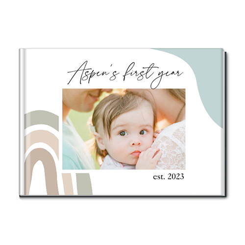 baby's first year photo book