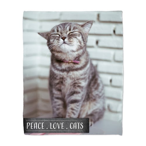 photo blanket with pet design