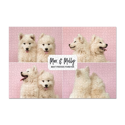 photo puzzle with dog pictures