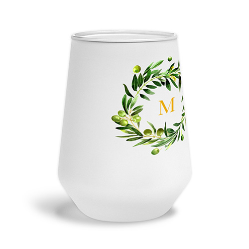 personalized wine glass with monogram